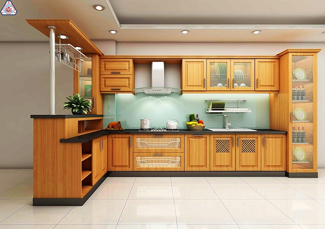 Tủ bếp, kệ bếp, đồ dùng nhà bếp,…nên ưu tiên chất liệu gỗ sẽ là tốt nhất cho phong thủy căn bếp của bạn.
